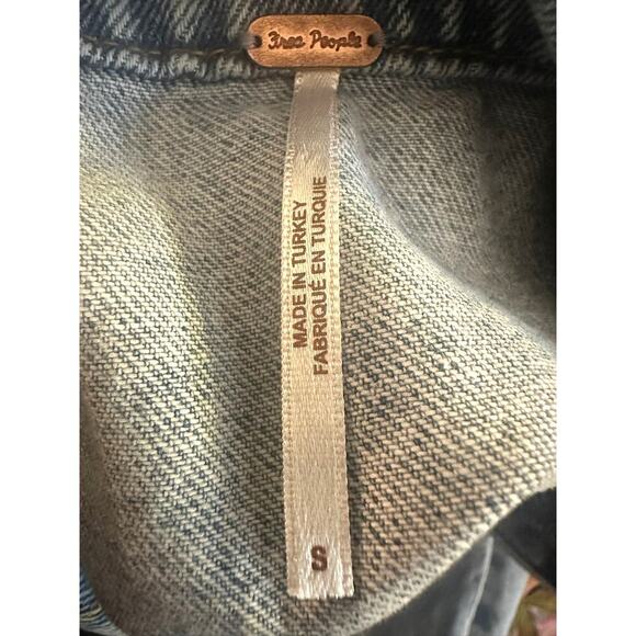 Free People – Mia Denim Mini Dress (Indigo Blue) – S - Picture 2 of 5